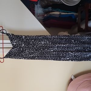 Express maxi dress leopard print med